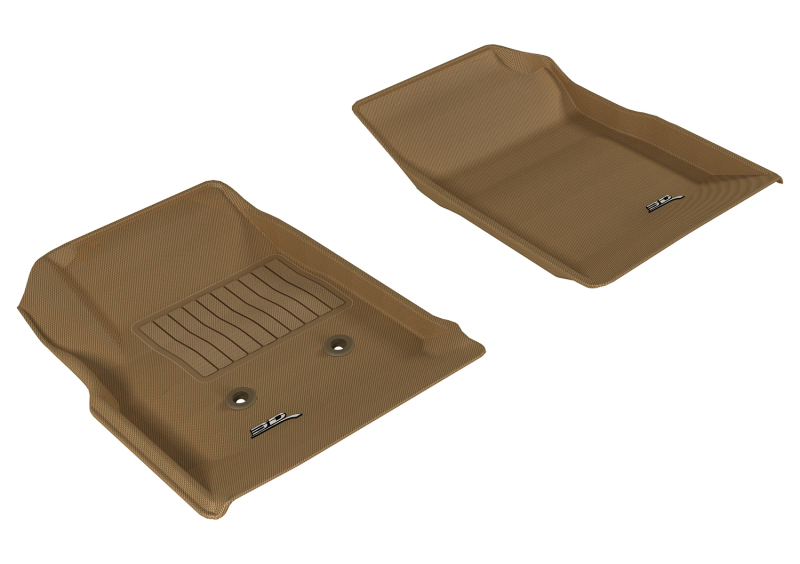 Chevrolet Colorado Floor Mats - Front - 3D MAXpider - Kagu - Tan - `15-`20